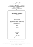 Corelli, Sonata op.4 n.4 in D major