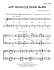 Happy Holiday/The Holiday Season (arr. Adam Scott)