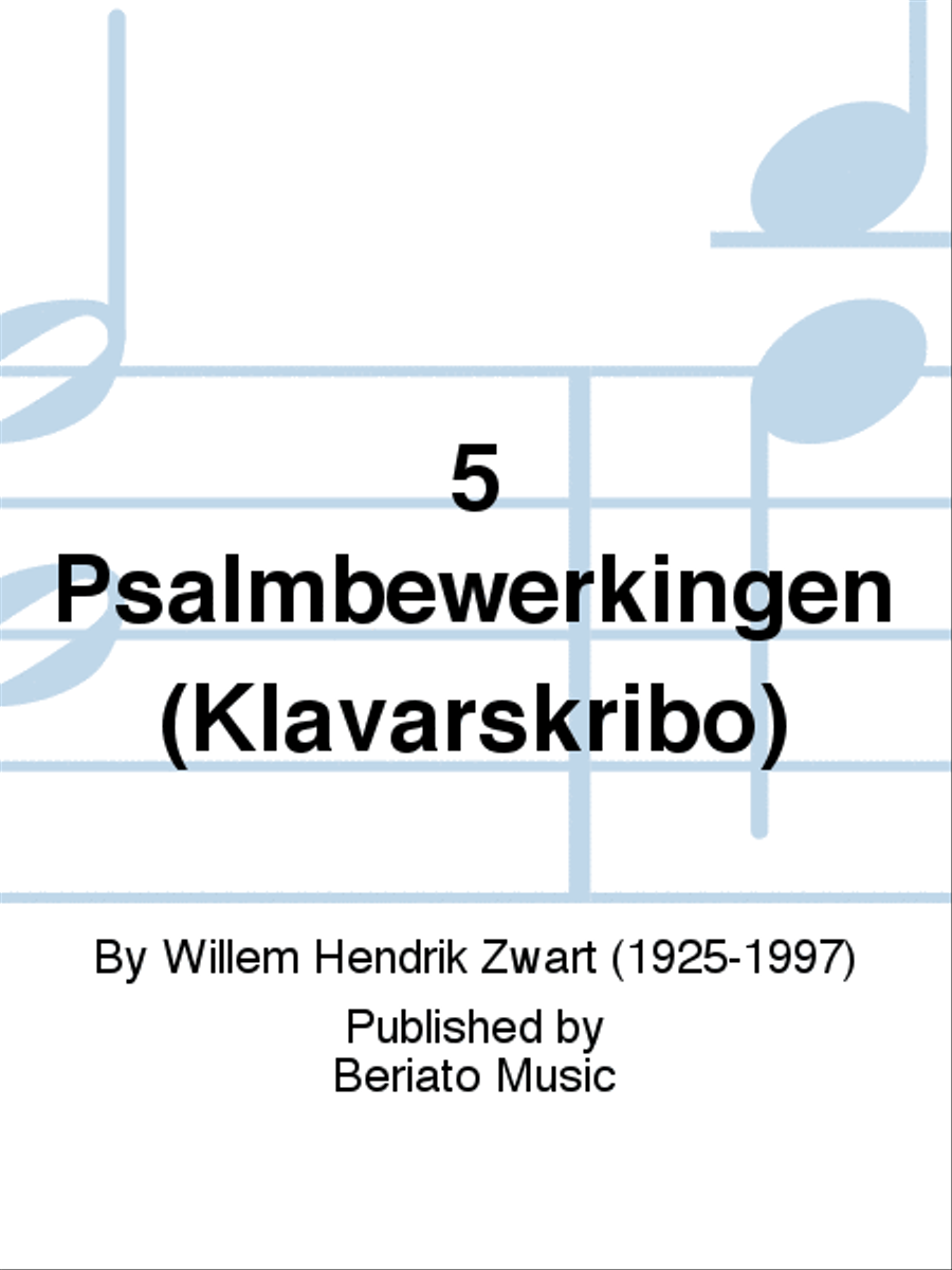 5 Psalmbewerkingen Organ scores gallery preview page 1