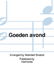 Goeden avond