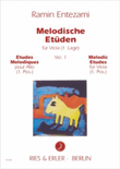 Melodische Etüden für Viola Vol. 1