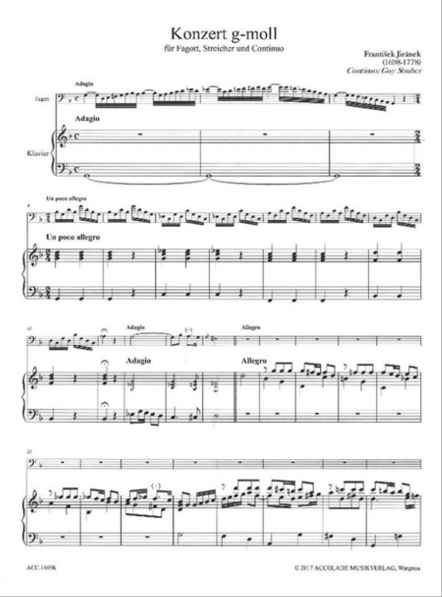 Konzert G-Moll Bassoon scores gallery preview page 2