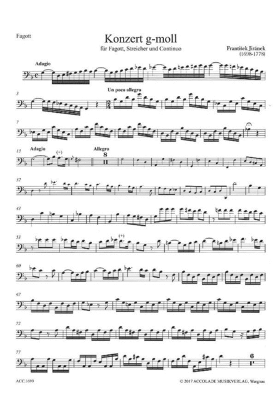 Konzert G-Moll Bassoon scores gallery preview page 3