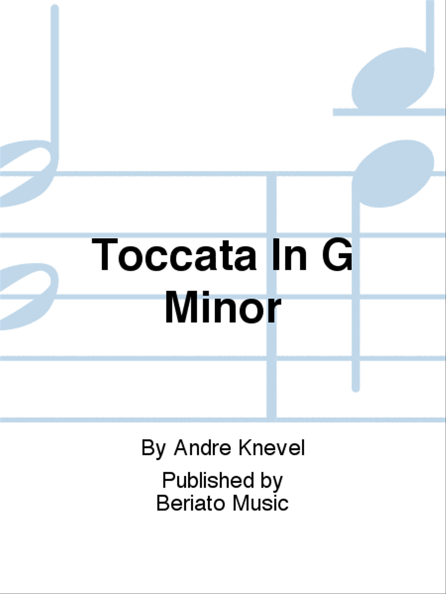 Toccata In G Minor Organ scores gallery preview page 1