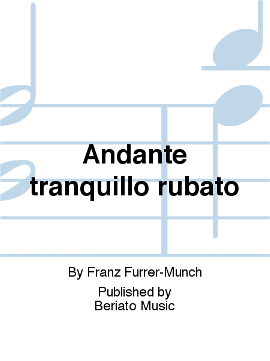 Andante tranquillo rubato Score scores gallery preview page 1