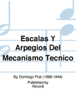 Escalas Y Arpegios Del Mecanismo Tecnico