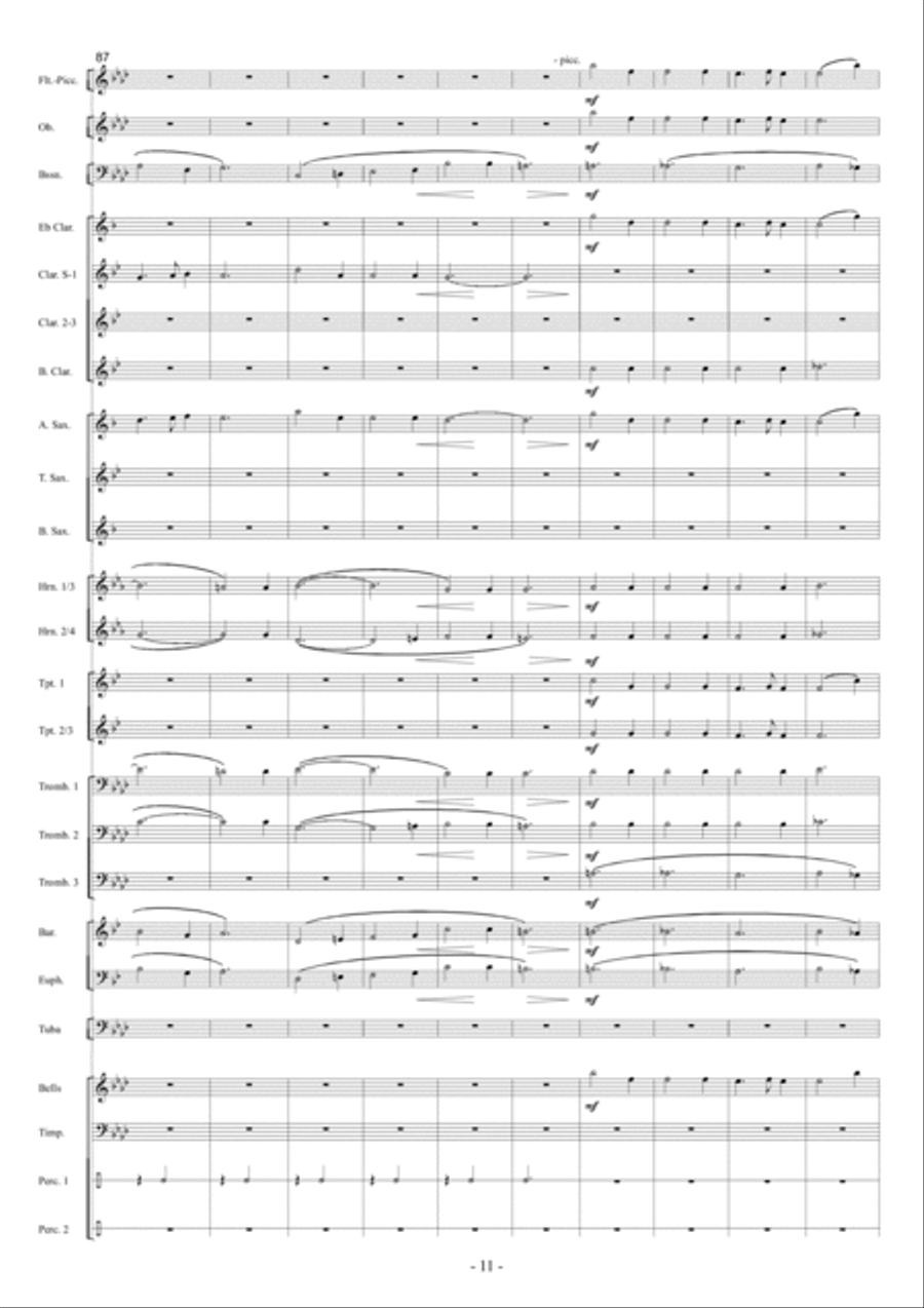 Kleine Koraalfantasie Kleine Koraalfantasie Concert Band scores gallery preview page 12