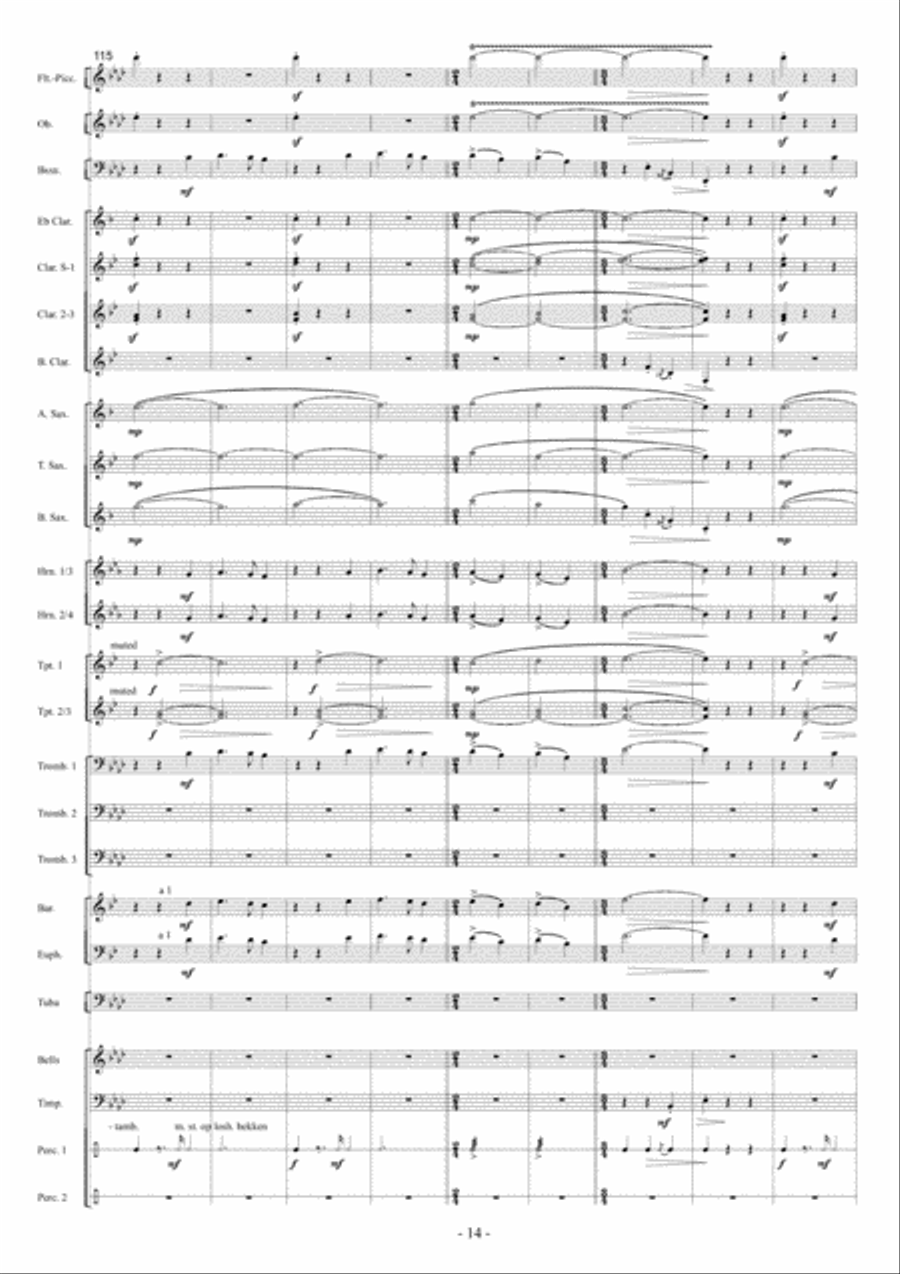 Kleine Koraalfantasie Kleine Koraalfantasie Concert Band scores gallery preview page 15
