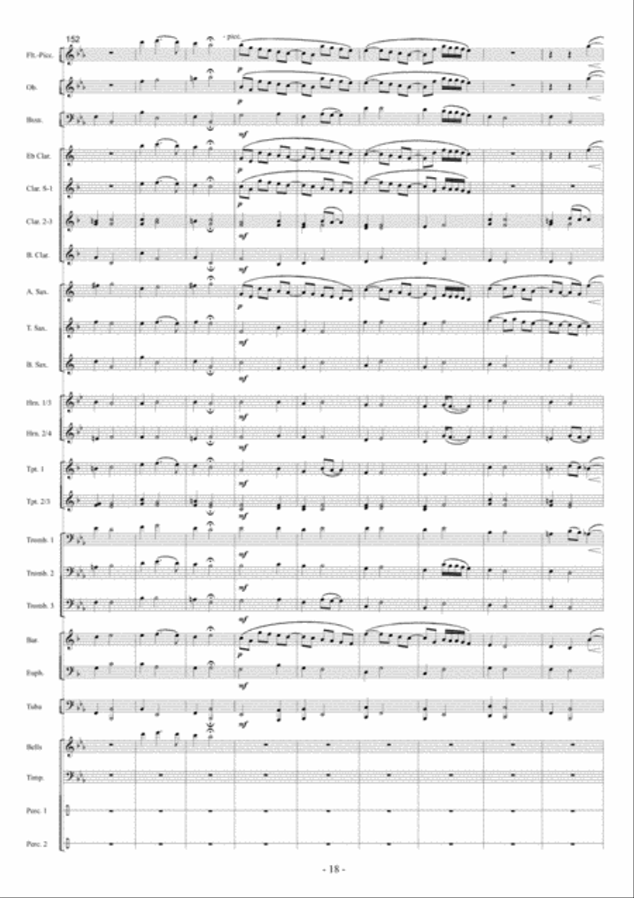 Kleine Koraalfantasie Kleine Koraalfantasie Concert Band scores gallery preview page 19