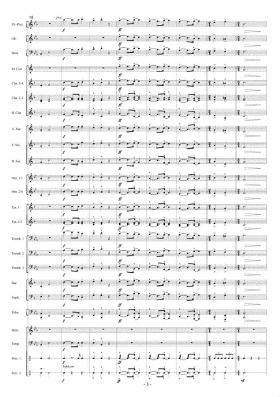 Kleine Koraalfantasie Kleine Koraalfantasie Concert Band scores gallery preview page 4