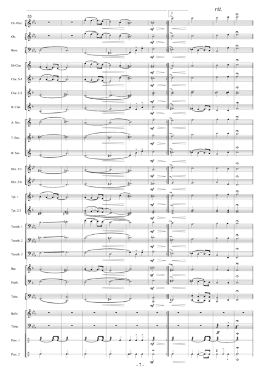 Kleine Koraalfantasie Kleine Koraalfantasie Concert Band scores gallery preview page 8