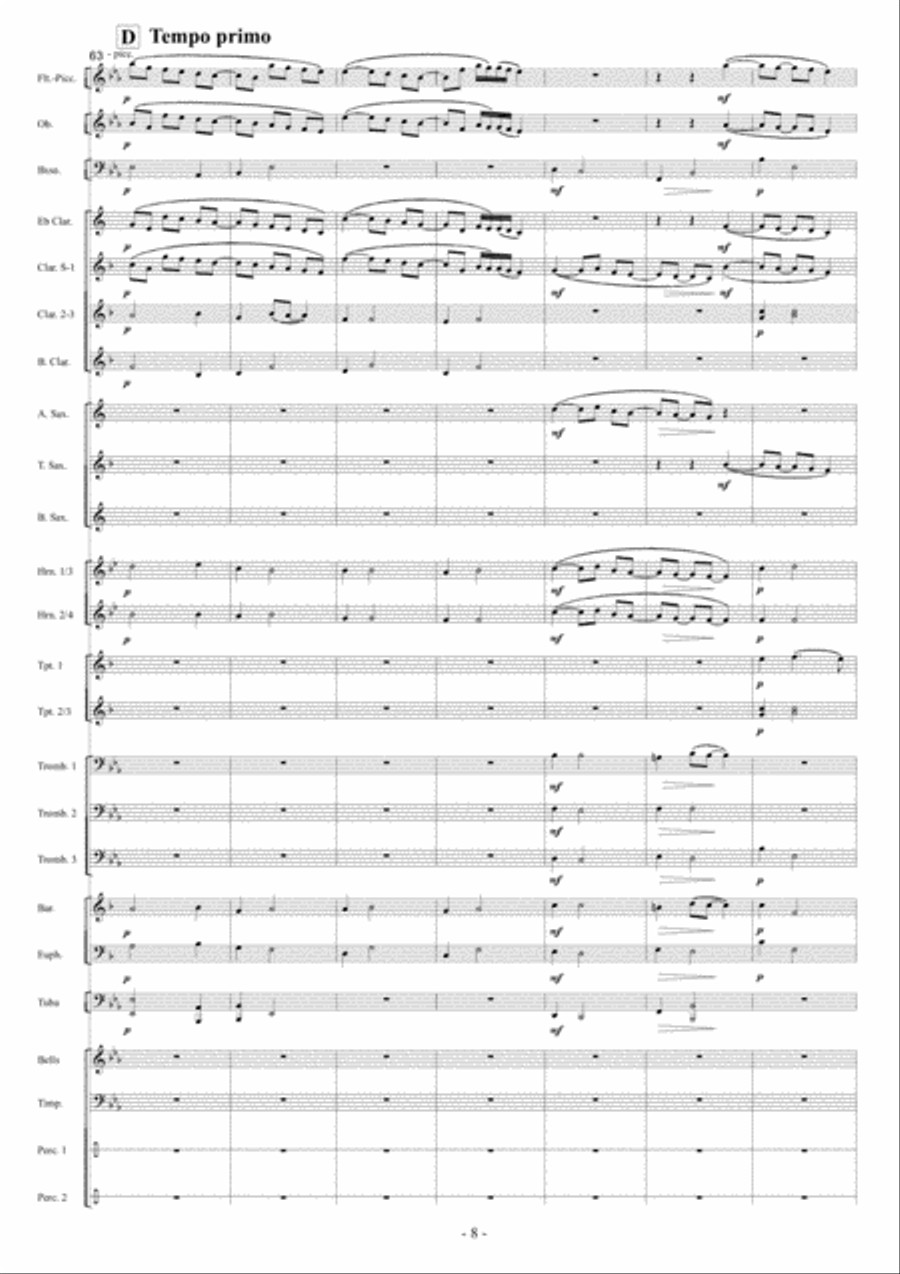Kleine Koraalfantasie Kleine Koraalfantasie Concert Band scores gallery preview page 9