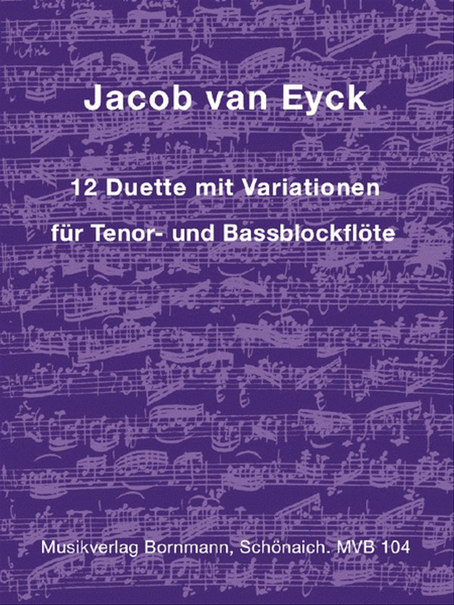 12 Duette Mit Variationen Bass Recorder scores gallery preview page 1
