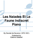 Les Naiades Et Le Faune Indiscret Piano