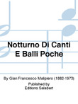 Notturno Di Canti E Balli Poche