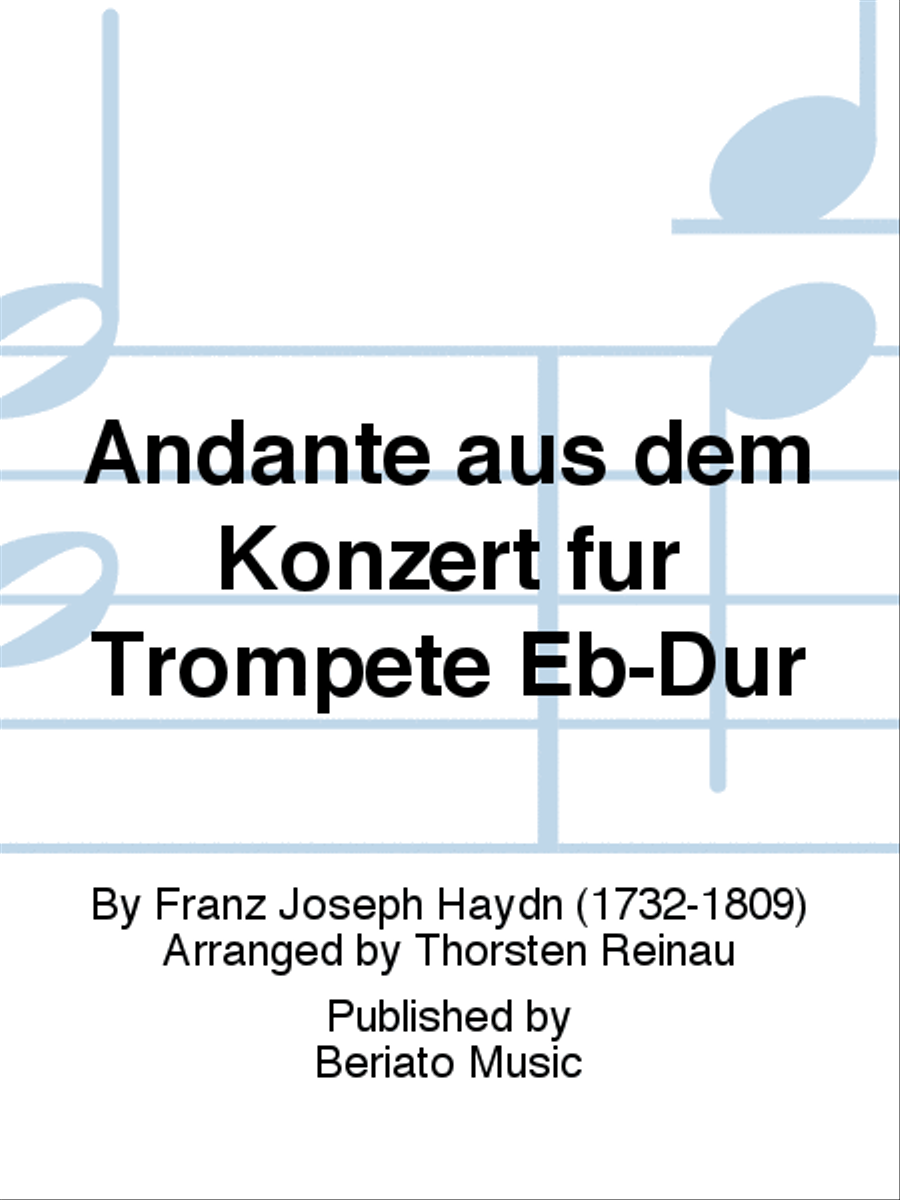 Andante aus dem Konzert für Trompete Eb-Dur Trumpet scores gallery preview page 1