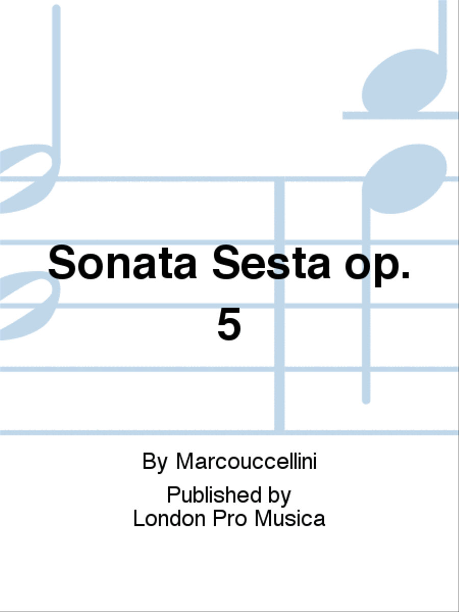 Sonata Sesta op. 5 Piano and Keyboard scores gallery preview page 1