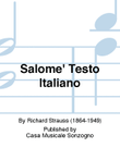 Salome' Testo Italiano