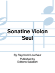 Sonatine Violon Seul