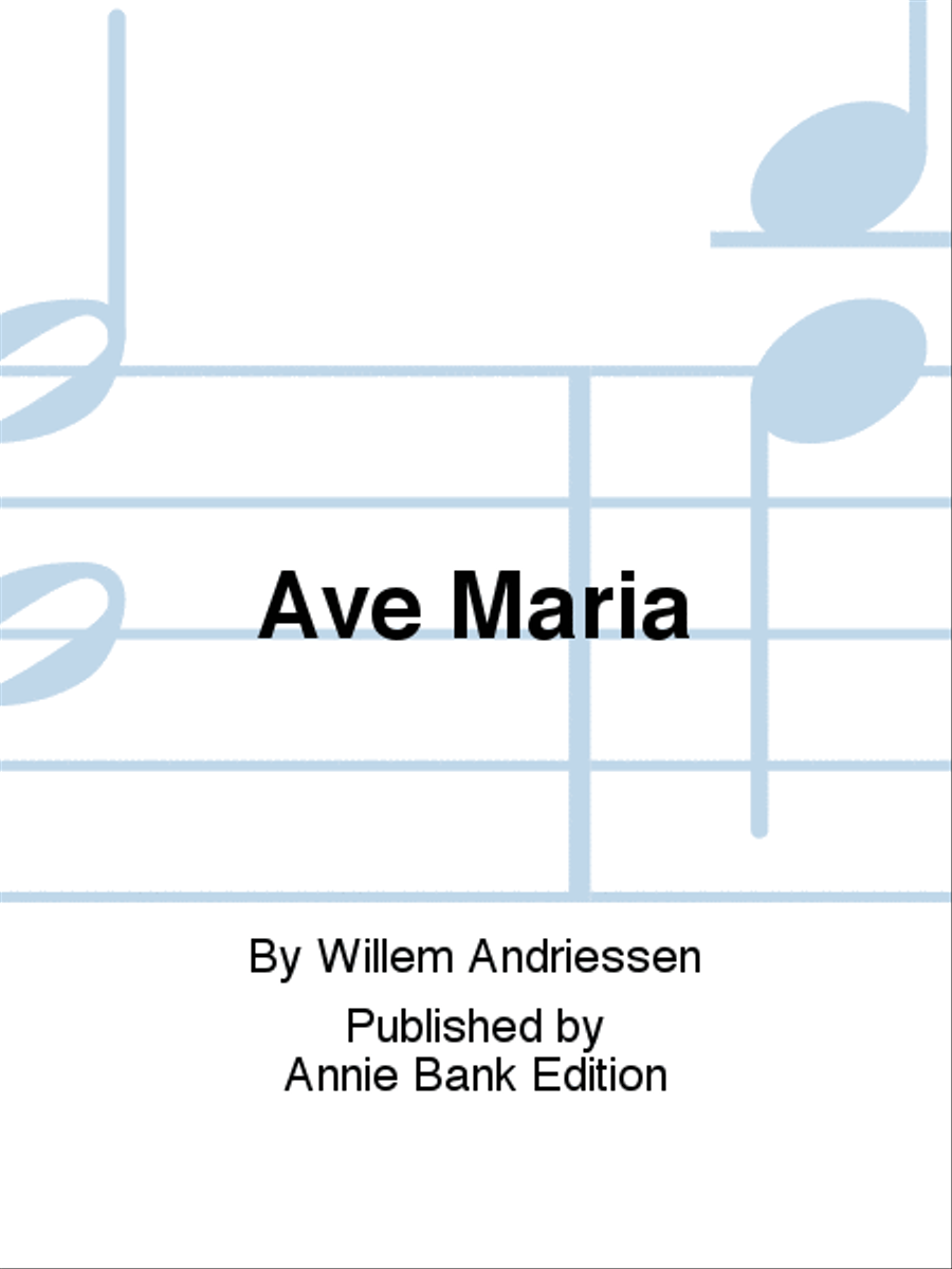 Ave Maria SSA scores gallery preview page 1
