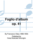 Foglio d'album op. 41
