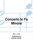 Concerto In Fa Minore