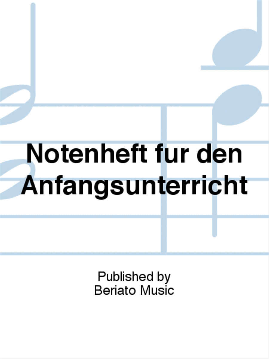 Notenheft für den Anfangsunterricht Collection / Songbook scores gallery preview page 1
