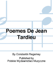 Poemes De Jean Tardieu