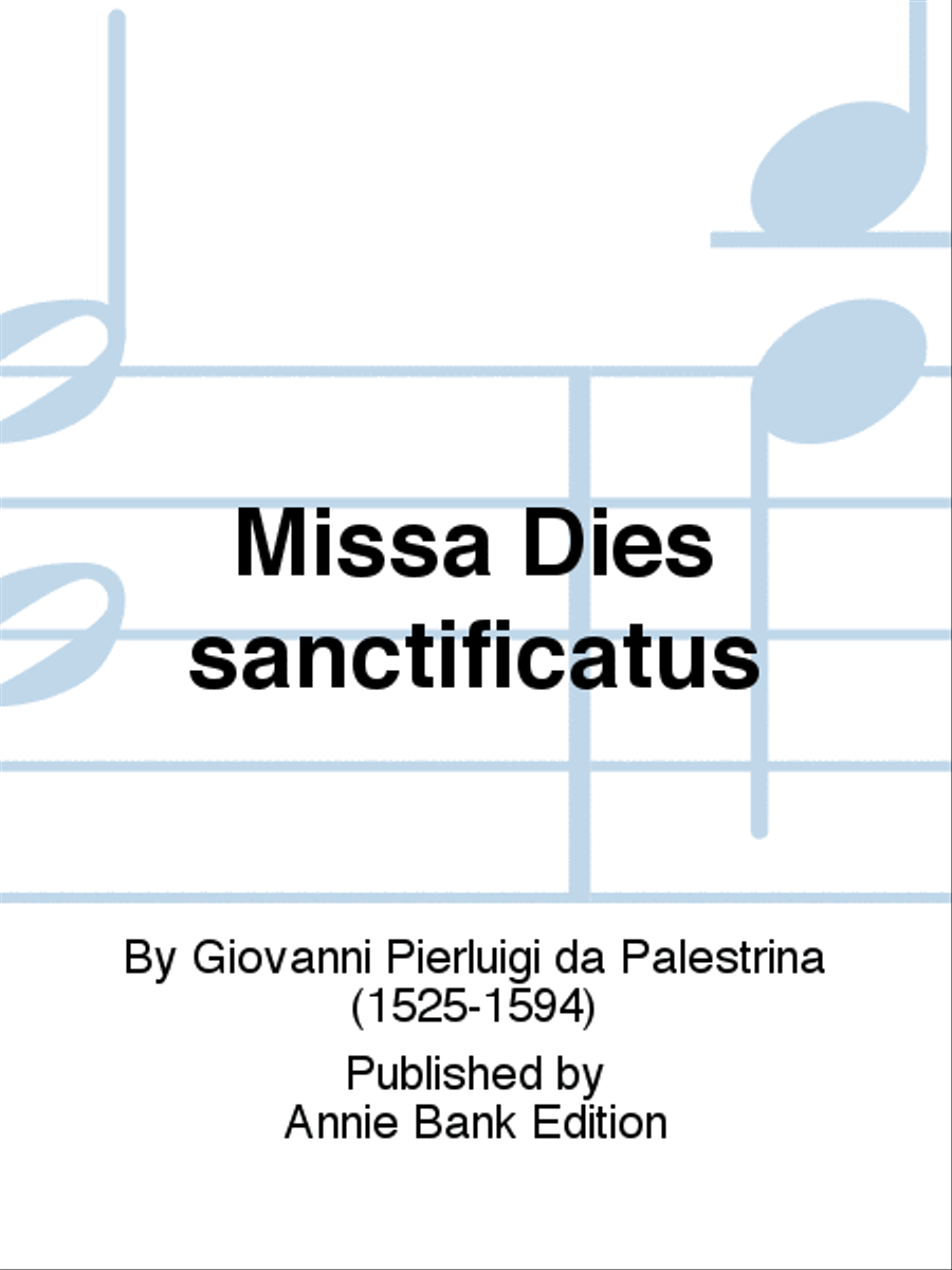 Missa Dies sanctificatus 4-Part scores gallery preview page 1