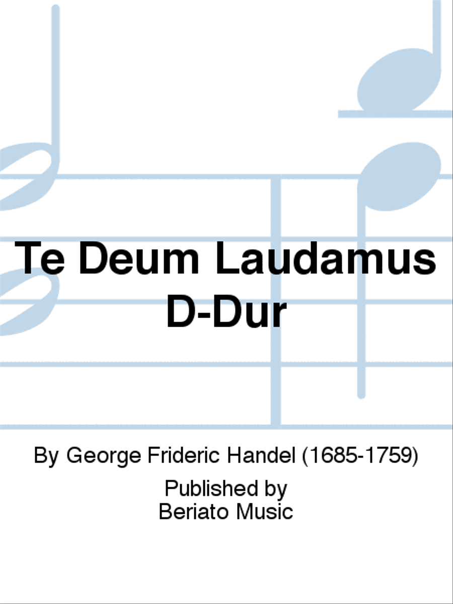 Te Deum Laudamus D-Dur Choir scores gallery preview page 1