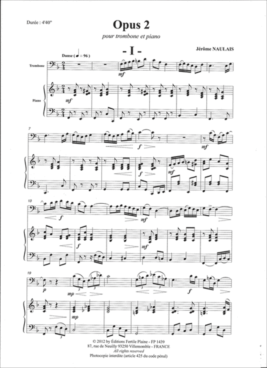 Opus 2 Piano Accompaniment scores gallery preview page 1