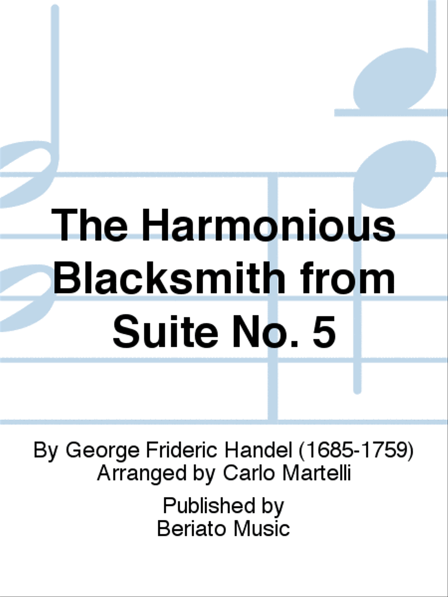 The Harmonious Blacksmith from Suite No. 5 String Quartet scores gallery preview page 1