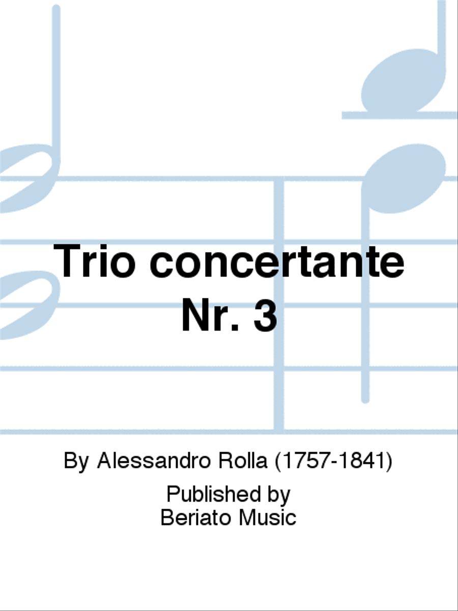 Trio concertante Nr. 3 Cello scores gallery preview page 1