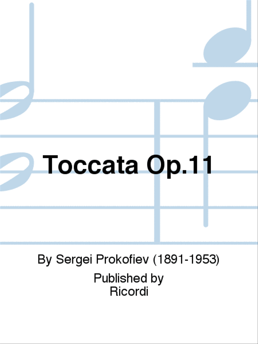 Toccata Op.11 School and Community scores gallery preview page 1