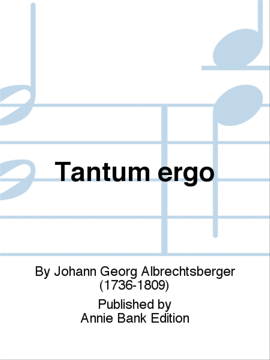 Tantum ergo 4-Part scores gallery preview page 1