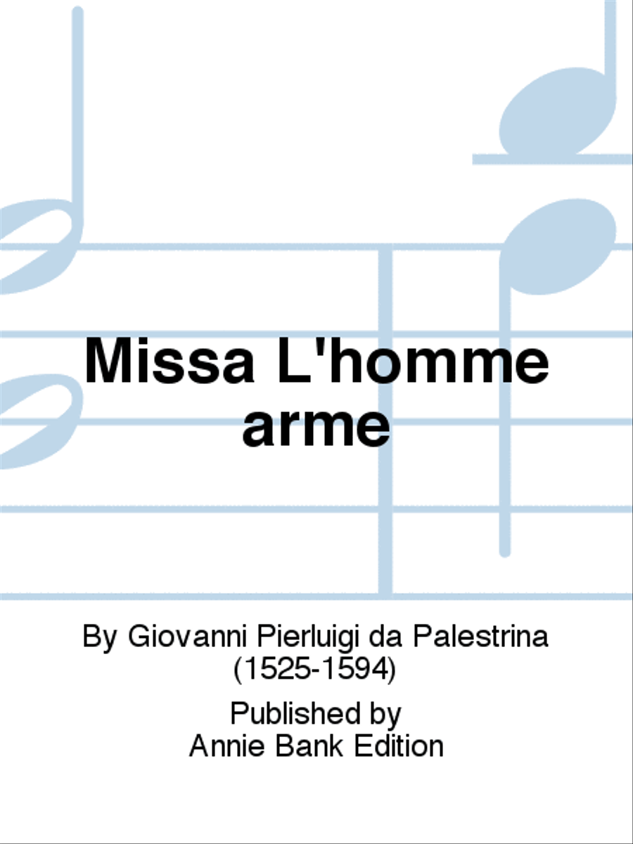 Missa L'homme armé SATTB scores gallery preview page 1