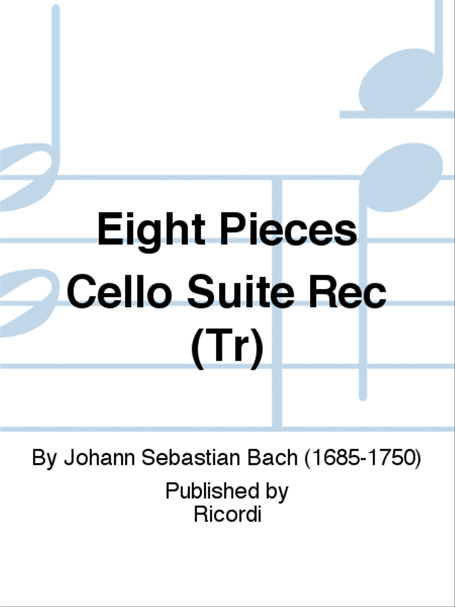 Eight Pieces Cello Suite Rec (Tr) Cello scores gallery preview page 1