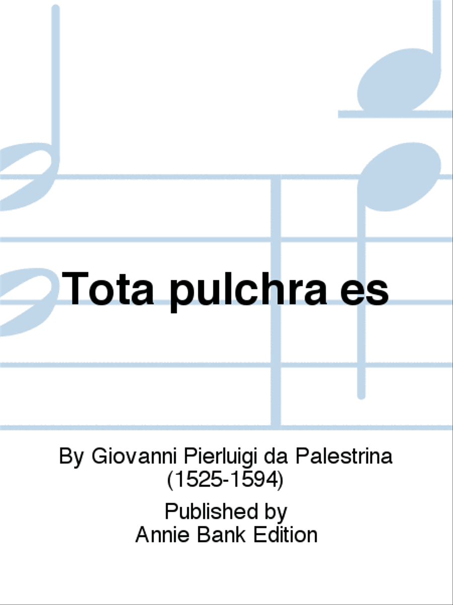 Tota pulchra es SATTB scores gallery preview page 1