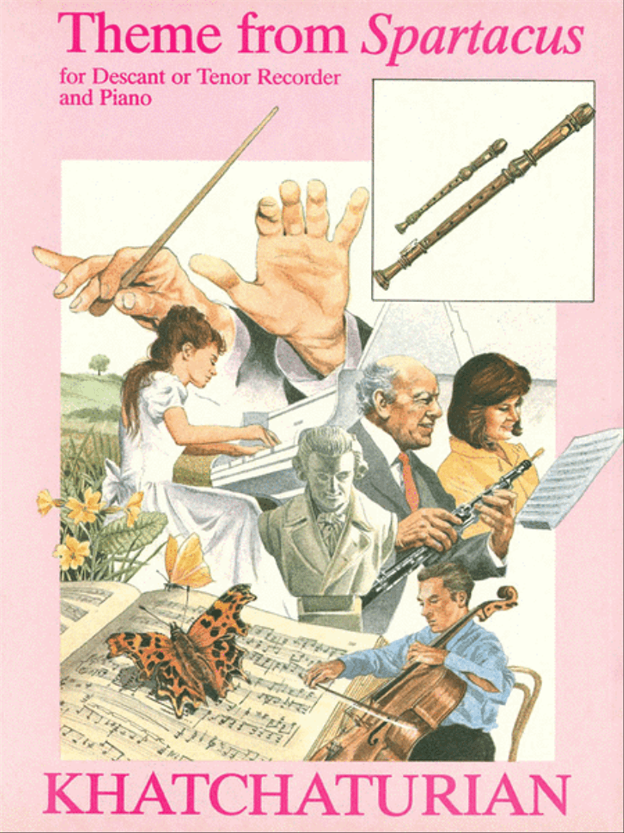 Theme From Spartacus Soprano Recorder scores gallery preview page 1