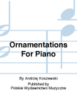 Ornamentations For Piano