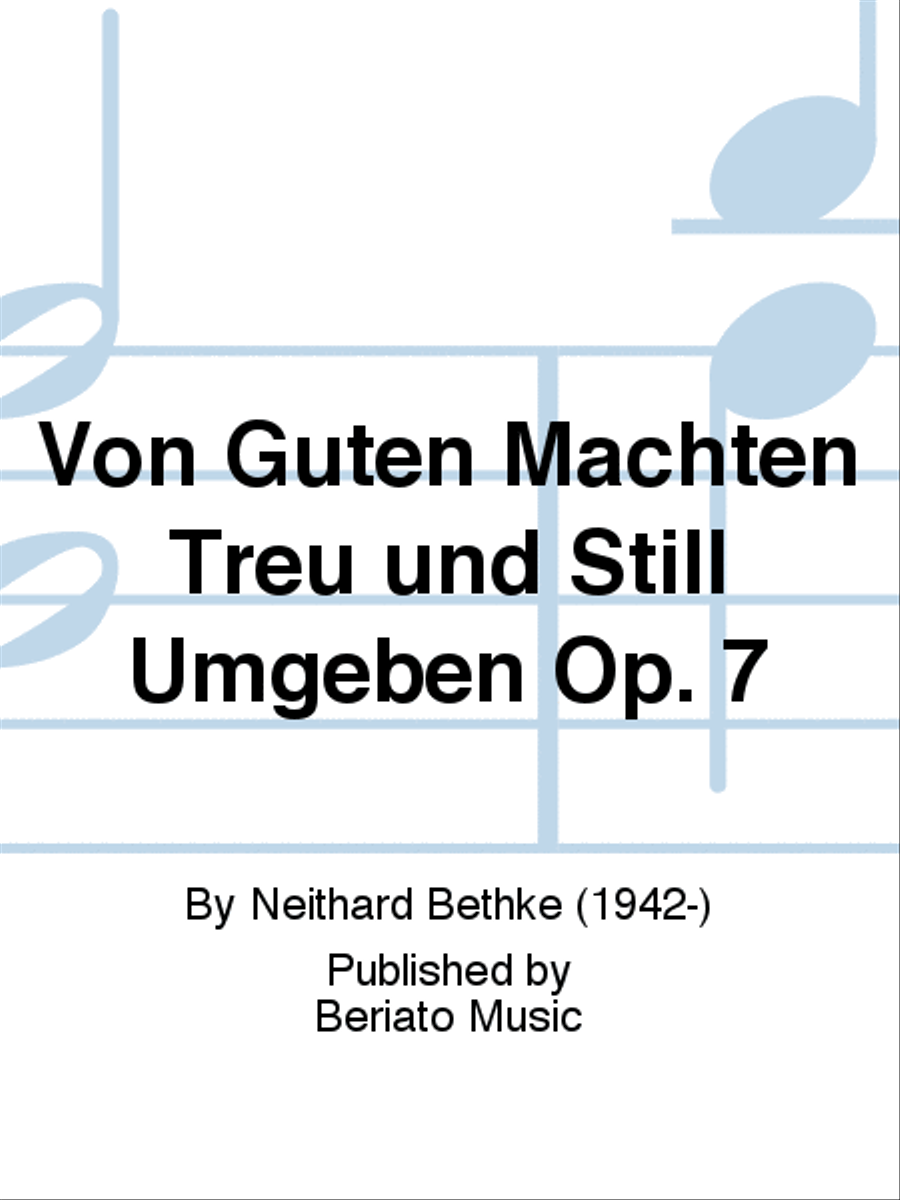 Von Guten Mächten Treu und Still Umgeben Op. 7 Choir scores gallery preview page 1