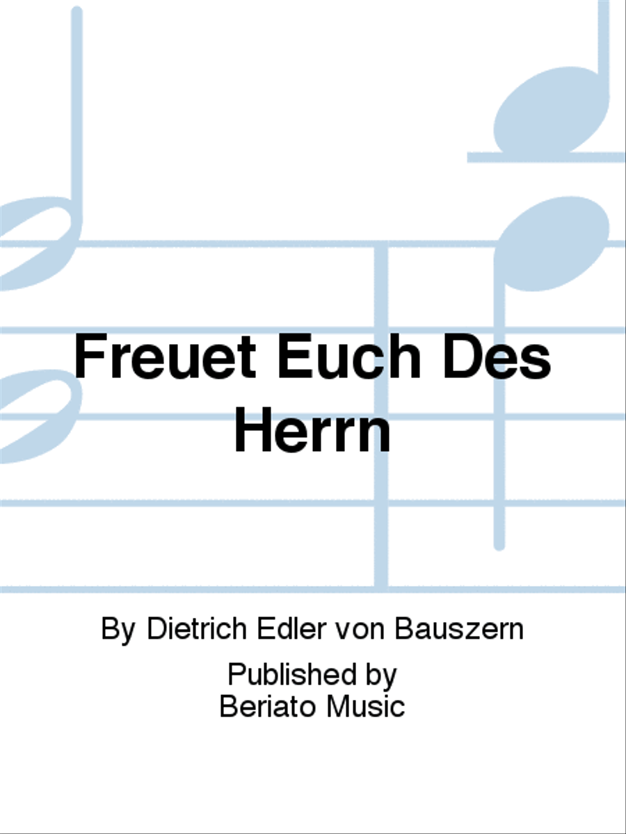 Freuet Euch Des Herrn Choir scores gallery preview page 1