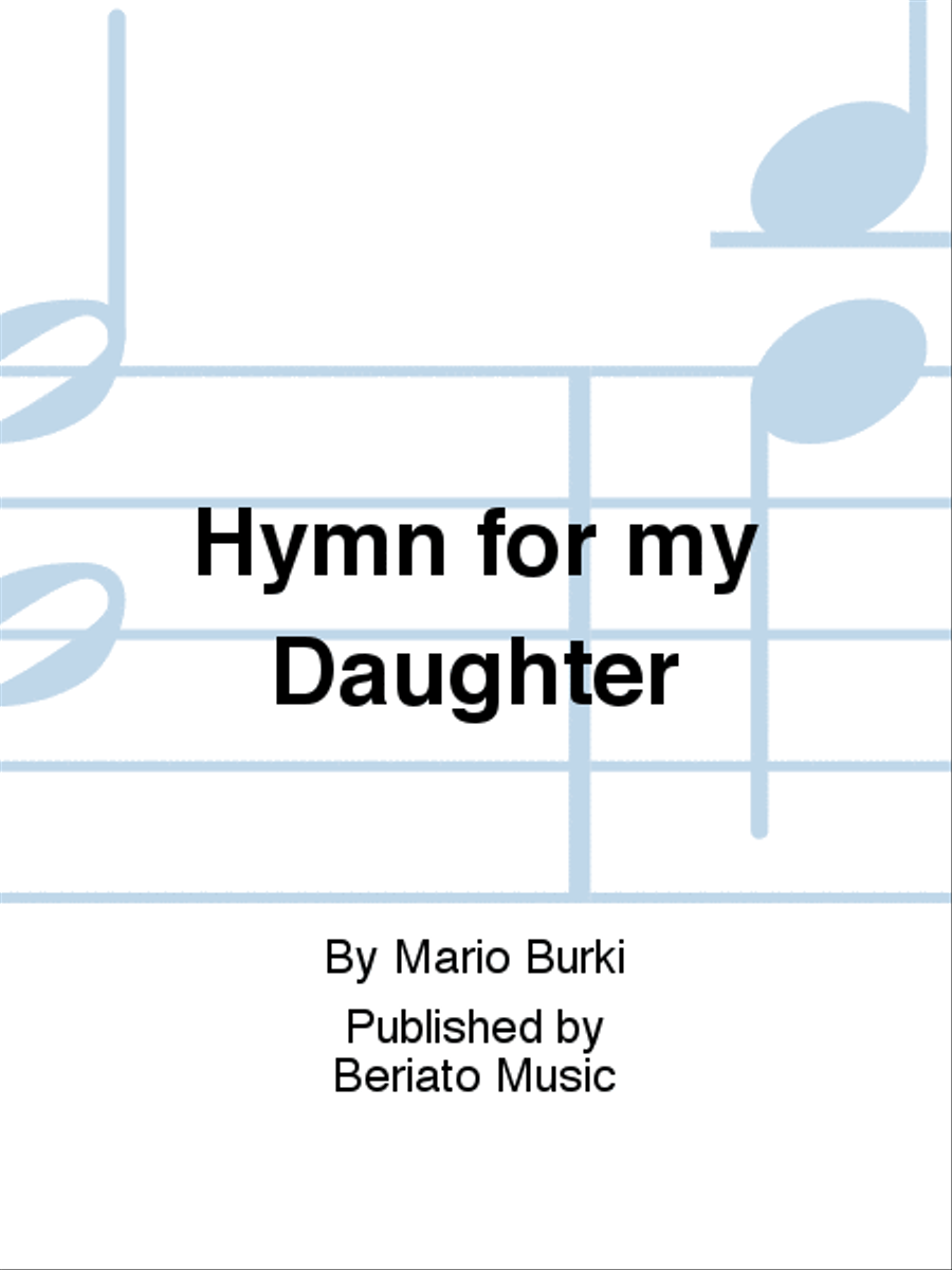 Hymn for my Daughter Choir scores gallery preview page 1