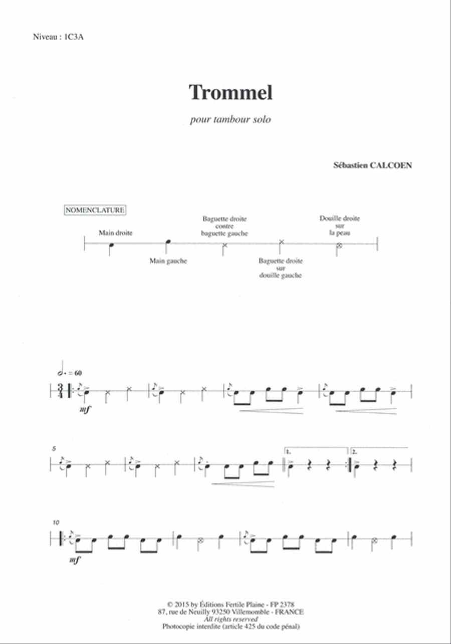 Trommel Percussion scores gallery preview page 1