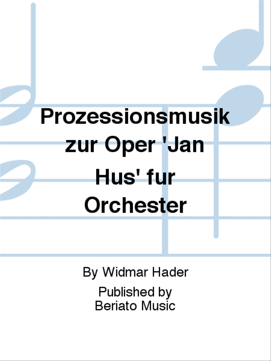 Prozessionsmusik zur Oper 'Jan Hus' für Orchester Orchestra scores gallery preview page 1