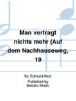 Man verträgt nichts mehr (Auf dem Nachhauseweg, 19