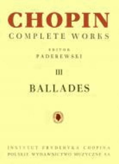 Chopin CW III: Ballades