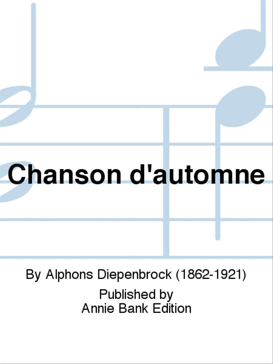 Chanson d'automne 4-Part scores gallery preview page 1