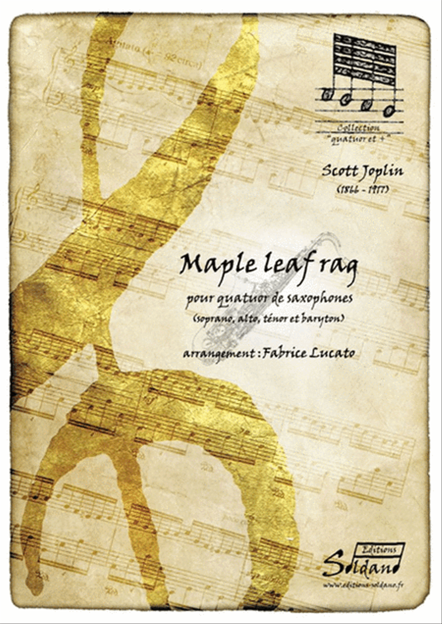 Maple Leaf Rag [Soprano, Alto, Tenor, Baryton] Saxophone Quartet scores gallery preview page 1