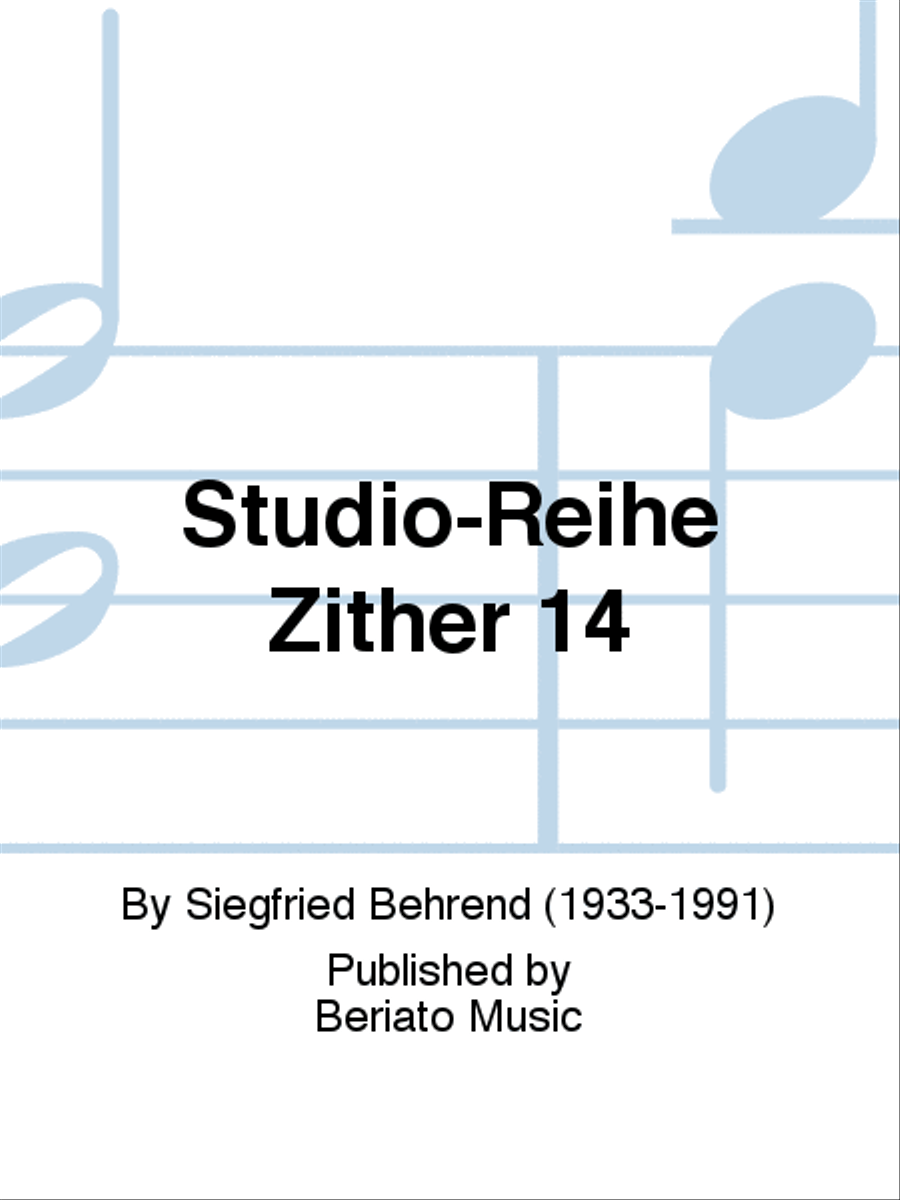 Studio-Reihe Zither 14 Zither scores gallery preview page 1